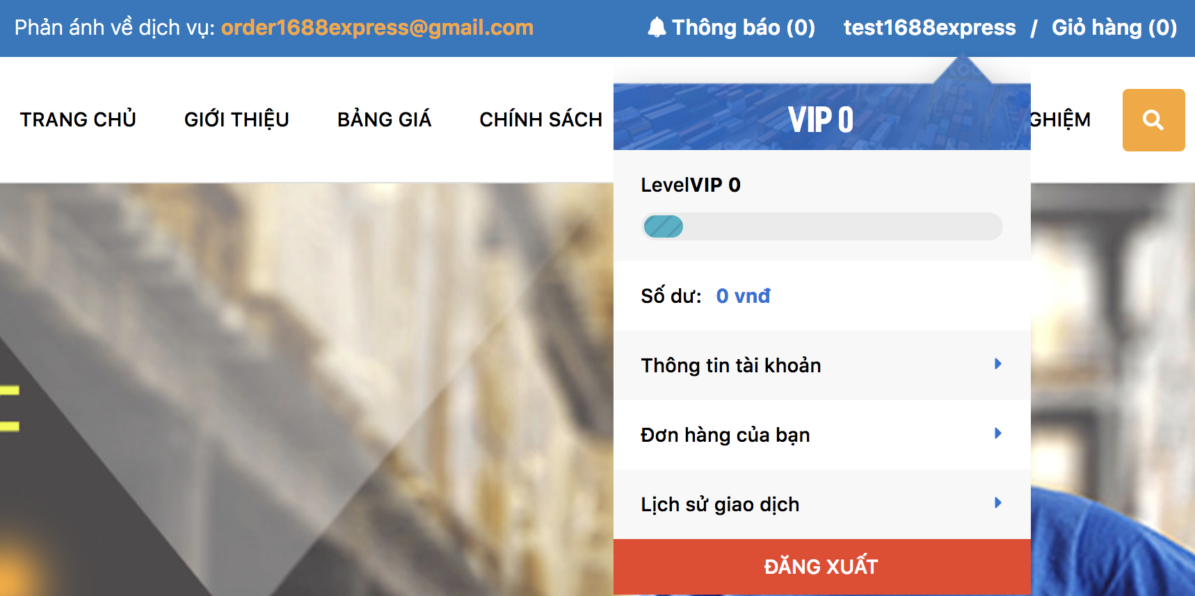 Quản lý số dư và lịch sử giao dịch